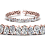 Load image into Gallery viewer, Pear Cut Lab Diamond Tennis Bracelet
