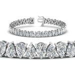 Load image into Gallery viewer, Pear Cut Lab Diamond Tennis Bracelet
