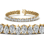 Load image into Gallery viewer, Pear Cut Lab Diamond Tennis Bracelet
