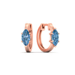 Load image into Gallery viewer, 2-carat-blue-lab-grown-diamond-marquise-cut-huggie-hoop-earrings-in-rose-gold-fdear11842mqgvblueangle1-2.00ct-nl-rg.jpg?v=1792994593