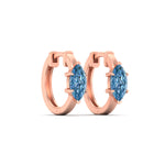 Load image into Gallery viewer, 2-carat-blue-lab-grown-diamond-marquise-cut-huggie-hoop-earrings-in-rose-gold-fdear11842mqgvblueangle4-2.00ct-nl-rg.jpg?v=1792994593