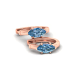Load image into Gallery viewer, 2-carat-blue-lab-grown-diamond-marquise-cut-huggie-hoop-earrings-in-rose-gold-fdear11842mqgvblueangle5-2.00ct-nl-rg.jpg?v=1792994593