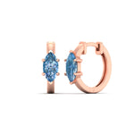 Load image into Gallery viewer, 2-carat-blue-lab-grown-diamond-marquise-cut-huggie-hoop-earrings-in-rose-gold-fdear11842mqgvbluesleep-2.00ct-nl-rg.jpg?v=1792994593