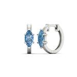 Load image into Gallery viewer, 2-carat-blue-lab-grown-diamond-marquise-cut-huggie-hoop-earrings-in-white-gold-fdear11842mqgvbluesleep-2.00ct-nl-wg.jpg?v=1792994593