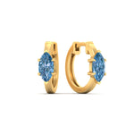 Load image into Gallery viewer, 2-carat-blue-lab-grown-diamond-marquise-cut-huggie-hoop-earrings-in-yellow-gold-fdear11842mqgvblueangle1-2.00ct-nl-yg.jpg?v=1792994593