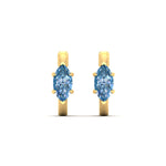Load image into Gallery viewer, 2-carat-blue-lab-grown-diamond-marquise-cut-huggie-hoop-earrings-in-yellow-gold-fdear11842mqgvblueangle2-2.00ct-nl-yg.jpg?v=1792994593