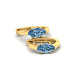 Load image into Gallery viewer, 2-carat-blue-lab-grown-diamond-marquise-cut-huggie-hoop-earrings-in-yellow-gold-fdear11842mqgvblueangle5-2.00ct-nl-yg.jpg?v=1792994593