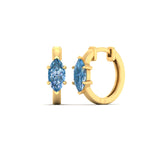 Load image into Gallery viewer, 2-carat-blue-lab-grown-diamond-marquise-cut-huggie-hoop-earrings-in-yellow-gold-fdear11842mqgvbluesleep-2.00ct-nl-yg.jpg?v=1792994593