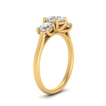 Load image into Gallery viewer, 2 Carat Lab Grown Diamond 3 Stone Engagement Ring 14K Yellow Gold
