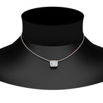 Load image into Gallery viewer, Emerald Cut Lab Diamond East West Solitaire Pendant For Women
