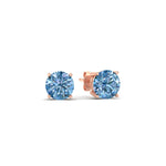 Load image into Gallery viewer, 2-carat-fancy-color-lab-grown-round-vivid-blue-stud-earrings-in-rose-gold-fdear10411rogvblueangle1-2.00ct-nl-rg.jpg?v=1786968027