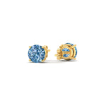Load image into Gallery viewer, 2-carat-fancy-color-lab-grown-round-vivid-blue-stud-earrings-in-yellow-gold-fdear10411rogvblueangle4-2.00ct-nl-yg.jpg?v=1786968027