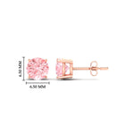 Load image into Gallery viewer, Fancy Lab Colored Diamond Round Cut Stud Earring