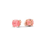 Load image into Gallery viewer, 2-carat-fancy-color-lab-grown-round-vivid-pink-stud-earrings-in-rose-gold-fdear10411rogvpinkangle4-2.00ct-nl-rg.jpg?v=1786968026