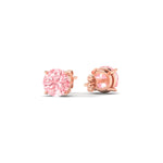 Load image into Gallery viewer, Fancy Lab Colored Diamond Round Cut Stud Earring