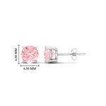 Load image into Gallery viewer, Fancy Lab Colored Diamond Round Cut Stud Earring