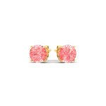 Load image into Gallery viewer, 2-carat-fancy-color-lab-grown-round-vivid-pink-stud-earrings-in-yellow-gold-fdear10411rogvpinkangle3-2.00ct-nl-yg.jpg?v=1786968027