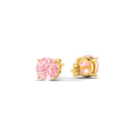 Load image into Gallery viewer, Fancy Lab Colored Diamond Round Cut Stud Earring