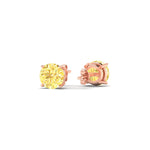 Load image into Gallery viewer, 2-carat-fancy-color-lab-grown-round-vivid-yellow-stud-earrings-in-rose-gold-fdear10411rogvyellowangle4-2.00ct-nl-rg.jpg?v=1786968027