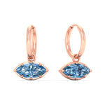 Load image into Gallery viewer, 2-carat-marquise-vivid-blue-dangling-huggie-earrings-for-women-in-rose-gold-fdear11725gvblueangle1-2.00ct-nl-rg.jpg?v=1788429092