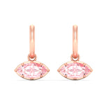 Load image into Gallery viewer, 2-carat-marquise-vivid-pink-dangling-huggie-earrings-for-women-in-rose-gold-fdear11725gvpinkangle2-2.00ct-nl-rg.jpg?v=1788429093