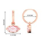 Load image into Gallery viewer, 2-carat-marquise-vivid-pink-dangling-huggie-earrings-for-women-in-rose-gold-fdear11725gvpinkangle3-2.00ct-nl-rg-hw.jpg?v=1788429092