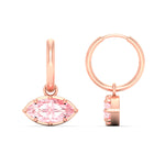 Load image into Gallery viewer, 2-carat-marquise-vivid-pink-dangling-huggie-earrings-for-women-in-rose-gold-fdear11725gvpinkangle3-2.00ct-nl-rg.jpg?v=1788429091
