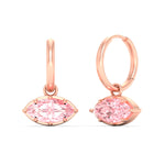 Load image into Gallery viewer, 2-carat-marquise-vivid-pink-dangling-huggie-earrings-for-women-in-rose-gold-fdear11725gvpinkangle4-2.00ct-nl-rg.jpg?v=1788429092