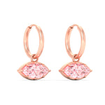 Load image into Gallery viewer, 2-carat-marquise-vivid-pink-dangling-huggie-earrings-for-women-in-rose-gold-fdear11725gvpinkangle5-2.00ct-nl-rg.jpg?v=1788429093
