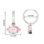 Load image into Gallery viewer, 2-carat-marquise-vivid-pink-dangling-huggie-earrings-for-women-in-white-gold-fdear11725gvpinkangle3-2.00ct-nl-wg-hw.jpg?v=1788429092