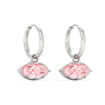Load image into Gallery viewer, 2-carat-marquise-vivid-pink-dangling-huggie-earrings-for-women-in-white-gold-fdear11725gvpinkangle5-2.00ct-nl-wg.jpg?v=1788429092