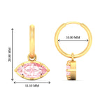 Load image into Gallery viewer, 2-carat-marquise-vivid-pink-dangling-huggie-earrings-for-women-in-yellow-gold-fdear11725gvpinkangle3-2.00ct-nl-yg-hw.jpg?v=1788429093