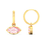 Load image into Gallery viewer, 2-carat-marquise-vivid-pink-dangling-huggie-earrings-for-women-in-yellow-gold-fdear11725gvpinkangle3-2.00ct-nl-yg.jpg?v=1788429092