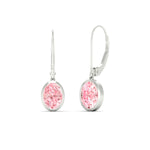 Load image into Gallery viewer, 2-carat-oval-shaped-bezel-vivid-pink-leverback-earrings-in-white-gold-fdear11736ovgvpinkangle4-2.00ct-nl-wg.jpg
