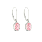 Load image into Gallery viewer, 2-carat-oval-shaped-bezel-vivid-pink-leverback-earrings-in-white-gold-fdear11736ovgvpinkangle5-2.00ct-nl-wg.jpg