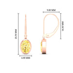 Load image into Gallery viewer, 2-carat-oval-shaped-bezel-vivid-yellow-leverback-earrings-in-rose-gold-fdear11736ovgvyellowangle3-2.00ct-nl-rg-hw.jpg