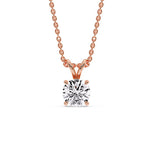 Load image into Gallery viewer, Fancy Lab Round Cut Colored Diamond Solitaire Pendant