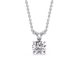 Load image into Gallery viewer, Fancy Lab Round Cut Colored Diamond Solitaire Pendant