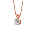 Load image into Gallery viewer, Fancy Lab Round Cut Colored Diamond Solitaire Pendant