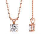 Load image into Gallery viewer, Fancy Lab Round Cut Colored Diamond Solitaire Pendant