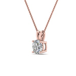 Load image into Gallery viewer, Round Cut Lab Diamond 4 Prong Solitaire Pendant For Women
