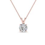 Load image into Gallery viewer, Round Cut Lab Diamond 4 Prong Solitaire Pendant For Women
