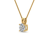 Load image into Gallery viewer, Round Cut Lab Diamond 4 Prong Solitaire Pendant For Women
