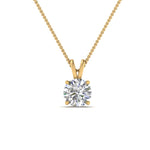 Load image into Gallery viewer, Round Cut Lab Diamond 4 Prong Solitaire Pendant For Women
