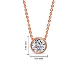 Load image into Gallery viewer, 2-carat-round-bezel-solitaire-diamond-pendant-in-rose-gold-fdpd10538roangle1-2-00ct-nl-rg-hw.jpg?v=1768372910