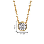 Load image into Gallery viewer, 2-carat-round-bezel-solitaire-diamond-pendant-in-yellow-gold-fdpd10538roangle1-2-00ct-nl-yg-hw.jpg?v=1768372910