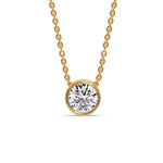 Load image into Gallery viewer, 2-carat-round-bezel-solitaire-diamond-pendant-in-yellow-gold-fdpd10538roangle1-2-00ct-nl-yg.jpg?v=1768372910