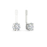 Load image into Gallery viewer, Fancy Color Lab 2 Ct Round Cut Earring Jacket