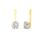 Load image into Gallery viewer, Fancy Color Lab 2 Ct Round Cut Earring Jacket