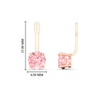 Load image into Gallery viewer, Fancy Color Lab 2 Ct Round Cut Earring Jacket